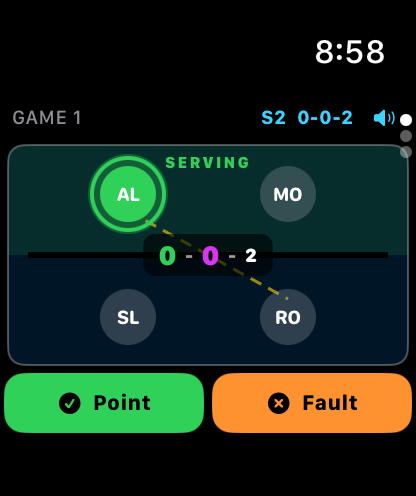 PickleScore Apple Watch